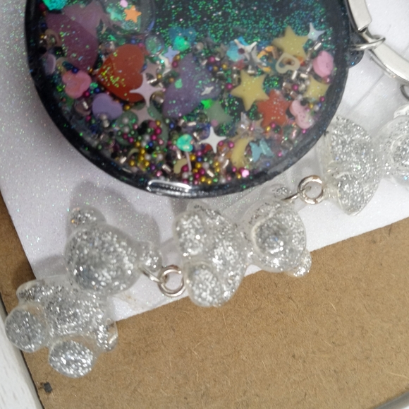 Fun liquid waterfall shaker resin keychain - Picture 12 of 16